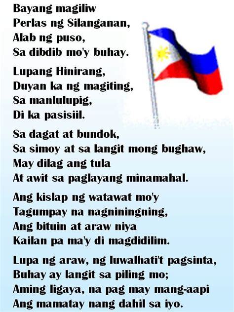 The Philippine National Anthem with lyrics (HD) .